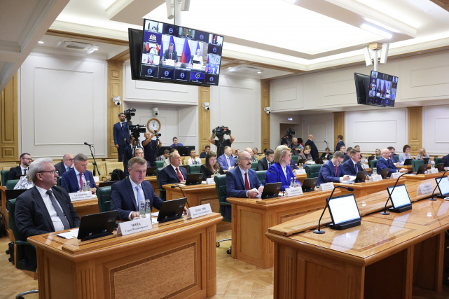 Заседание Президиума Совета законодателей Российской Федерации, фото: Пресс-служба Совета Федерации